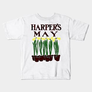 Harper's 1899 Edward Penfield Daffodils Kids T-Shirt